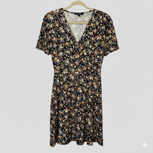 41 Hawthorn Floral Knit Dress Women’s Medium Stretch Rayon Stitch Fix